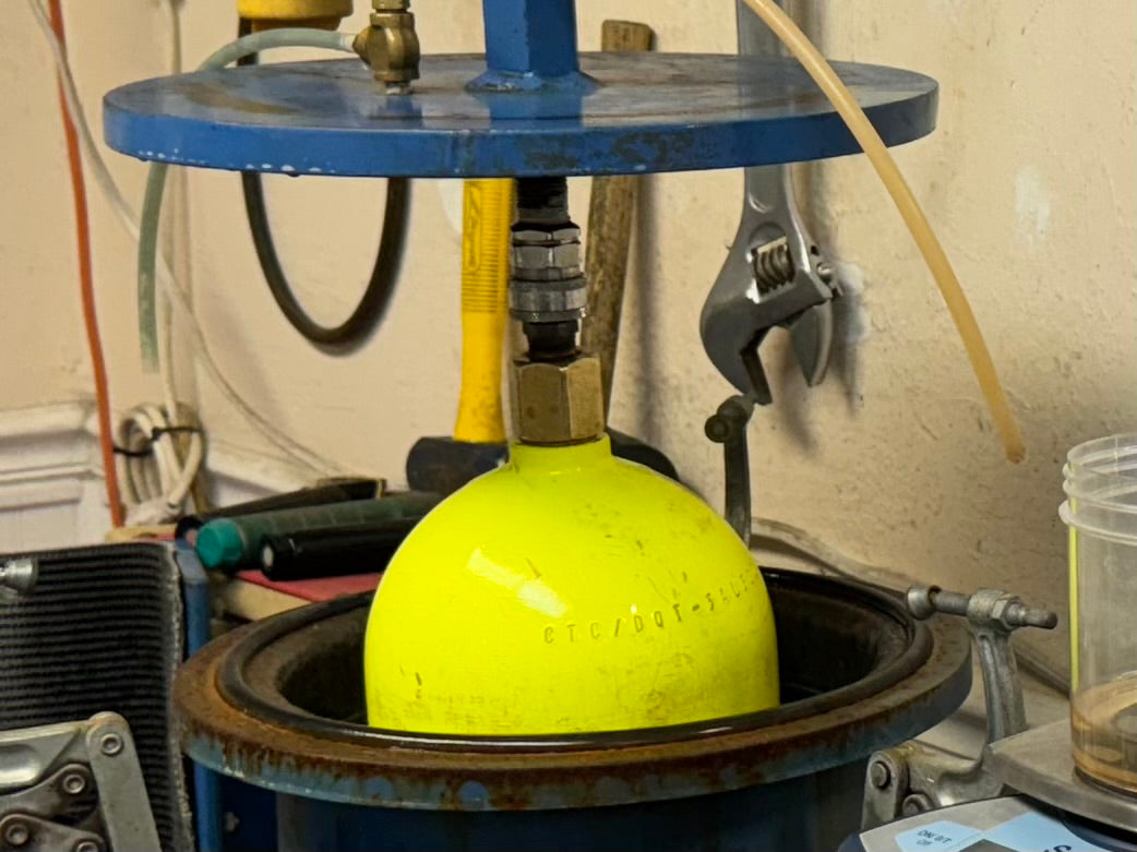 Tank Shell Water Testing Hydro Testing Steel Tanks – Scuba Tech Key Largo
