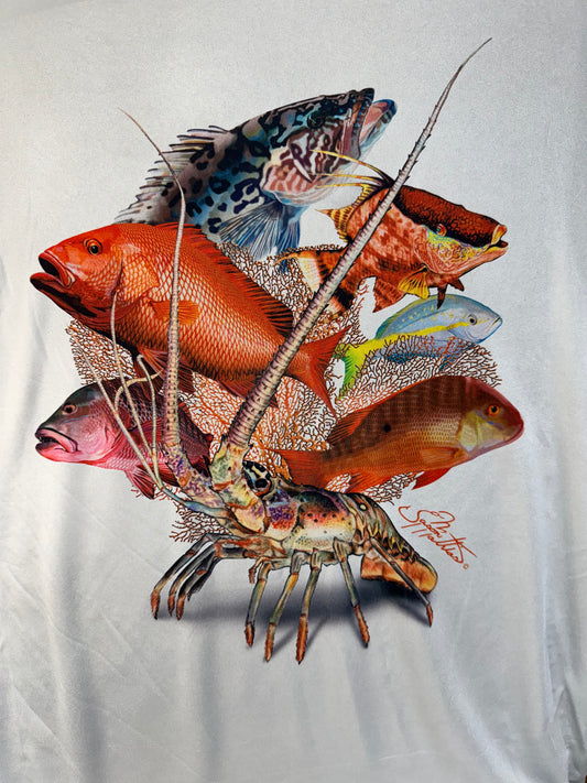 Reef Collection- Mens UPF 50 Long Sleeve Tee Shirt